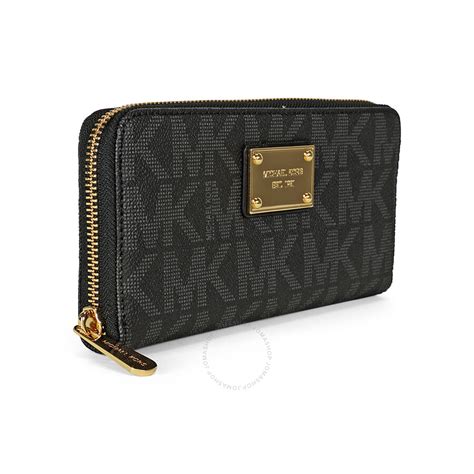 michael kors black wallet women's|michael kors women's small wallets.